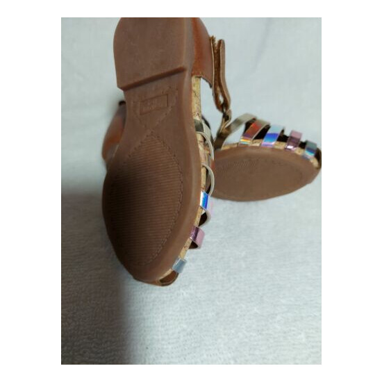  Oshkosh B’gosh Halle Sandels Shoes Shinny Size 5 Multicolored Summer time Fun  image {3}