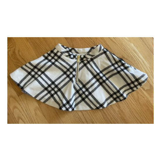 Kate Spade Girls Black & White Fashion Skirt Size 4Y/104 Zip Up , Adjustable image {4}