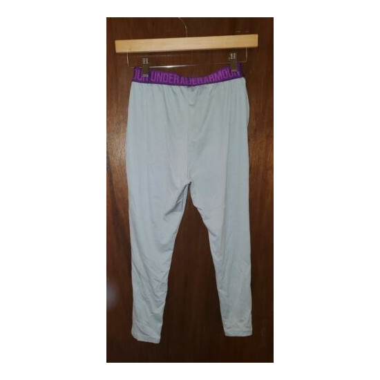 Under Armour Pants Sz Youth Small Gray/Magenta image {3}