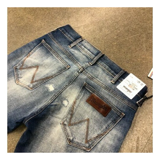 NWT Wrangler Men's 1947 BORN READY LARSTON Slim Tapered Jeans Denim Pants All Sz image {5}