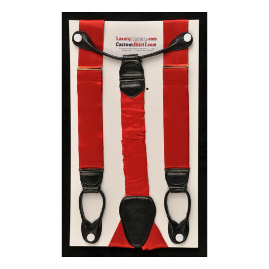 RARE Alexander Kabbaz Handmade Silk Braces/Suspenders image {1}
