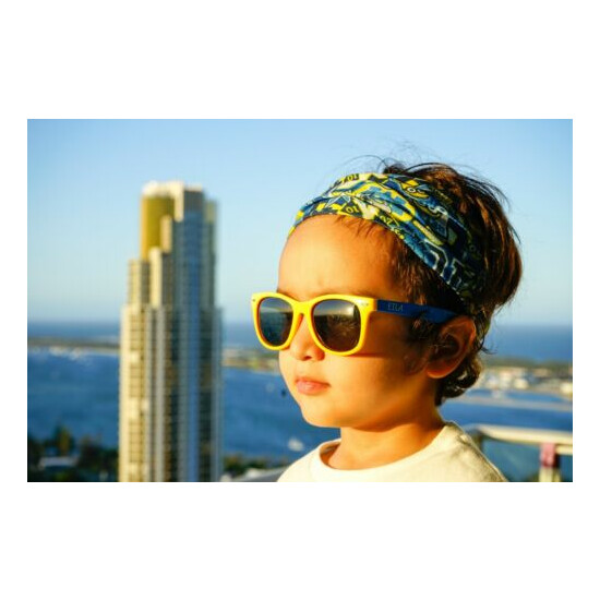 Flexible Soft Kids Sunglasses, Polarized, 100% protection, Unisex +FREE Pouches image {4}
