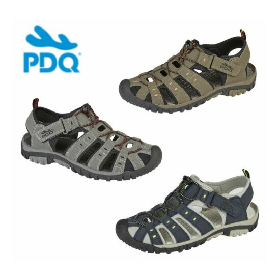 Boys Childs Summer Hiking Walking Trail Sandals - Blue Grey Brown Size 2 3 4 5 6 image {1}