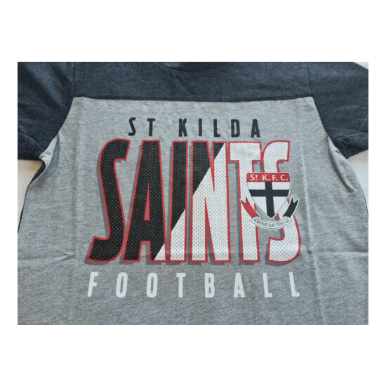 St Kilda Saints AFL AF5922 W16 Boys Youth Printed Short Sleeve T Shirt Size 6 image {2}