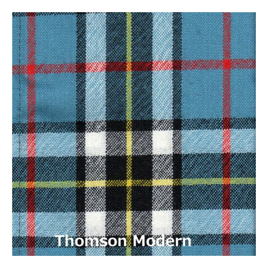 Scarf Clan Thomson Modern Tartan Scottish Wool Plaid  image {2}