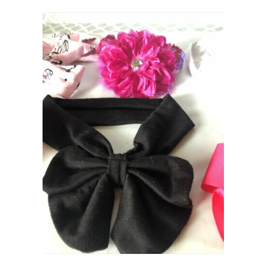 6 Girl Headbands Bows flowers, Hair Accessories for Toddlers.Lot 3 image {4}