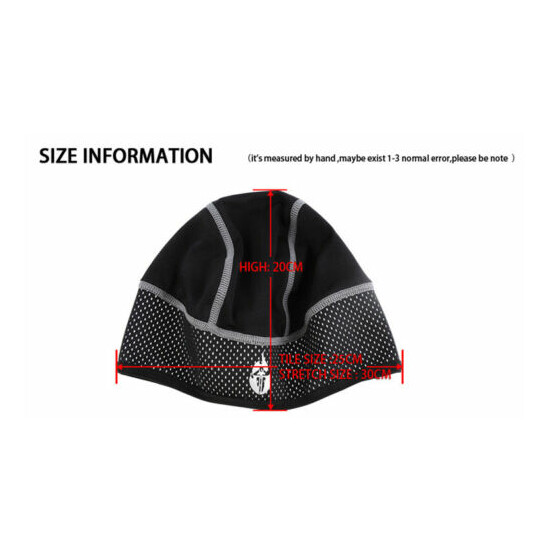 Outdoor Helmet Liner Skull Cap Cycling Hat Windproof Thermal Warm Running Gift image {2}