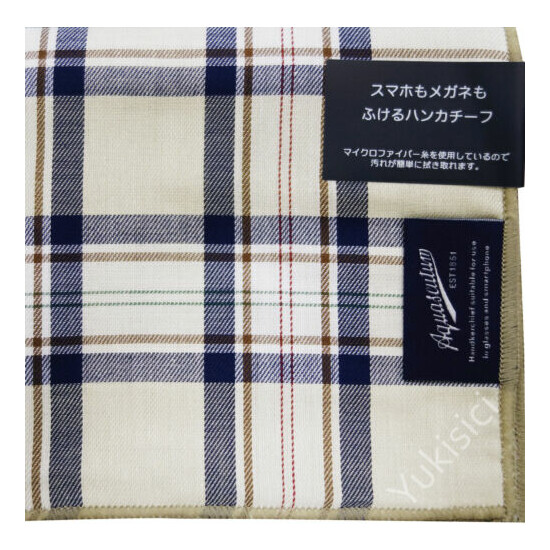 Aquascutum Japan Handkerchief Tartan +Logo Tag for Optical & Smartphone-49cm Thumb {2}