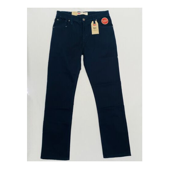 Levis 511 Slim Stretch Blue Jeans Size 18 Reg 29X29 NWT image {1}