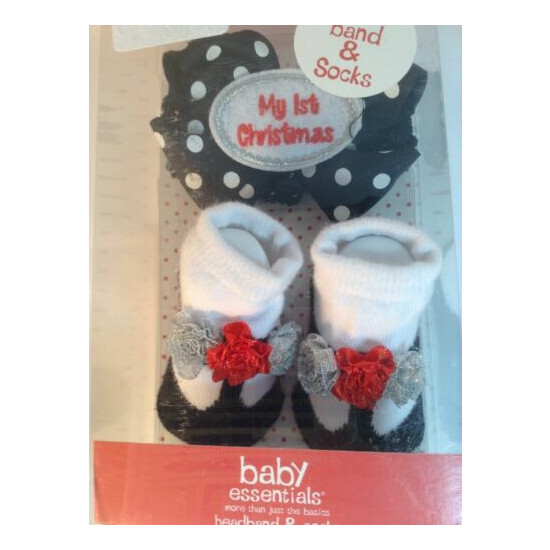 Baby Essentials My First Christmas Headband Sock Set Accessory image {2}
