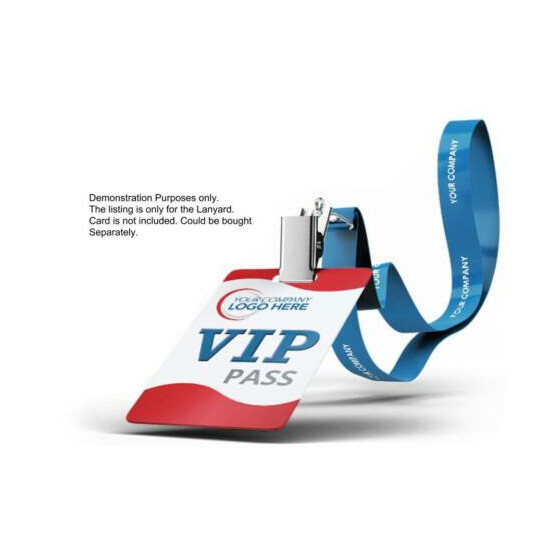 100 Custom Printed 5/8" High Quality Polyester Lanyards with Your Logo / Message image {1}