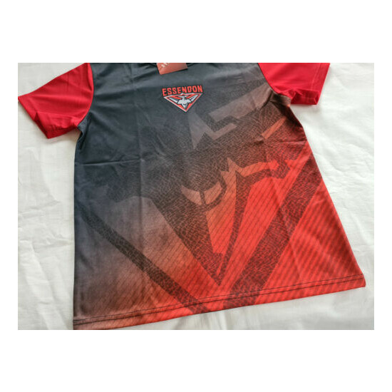 Essendon Bombers AFL AF7997 W21 Boys Youth Sublimated Print T Shirt Size 12 New image {2}