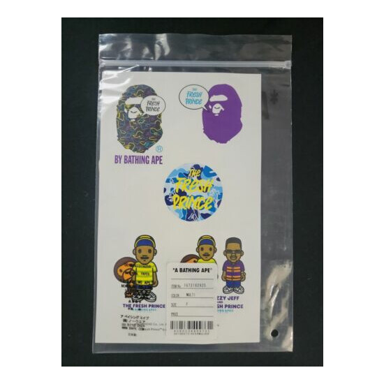 BAPE x The Fresh Prince Sticker Set of 5 - RARE A Bathing Ape Collectable  image {2}