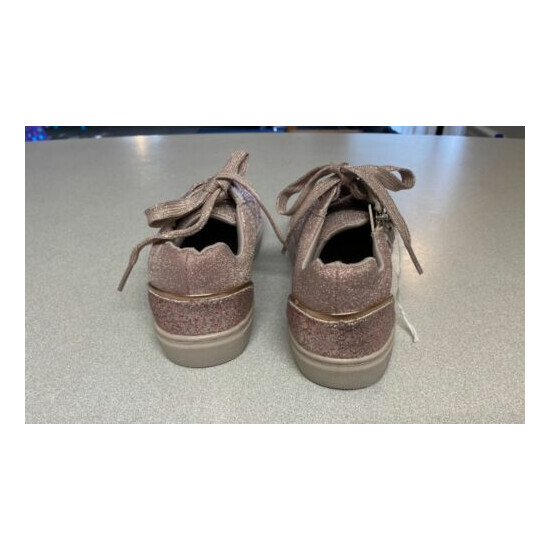 SO Memory Foam Pink Glitter Emilee Sneakers Size 4 image {5}