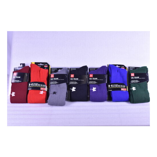 Unisex Adult Under Armour Team Over the Calf Socks - Choose Color & Size image {1}
