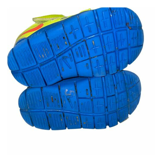 Nike Free 5.0 644429-701 Yellow blue boys Toddler Size 5 image {6}