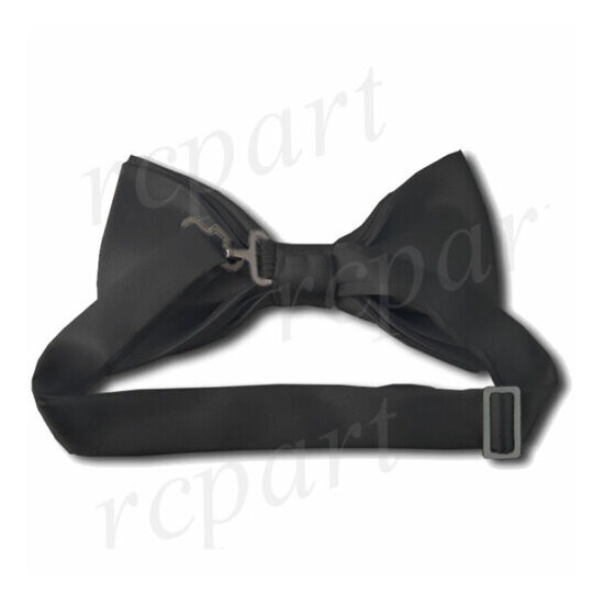 New in box Convertible Elastic Suspender Braces_Bow tie & Hankie Coral Black image {3}