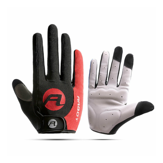  Cycling Gloves Gel Bike Long Sports Touchscreen Full Finger Gloves US Stock Thumb {3}