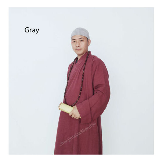 100% Cotton Buddhist Monk Meditation Cap Shaolin KungFu Martial arts Knitted Hat image {8}