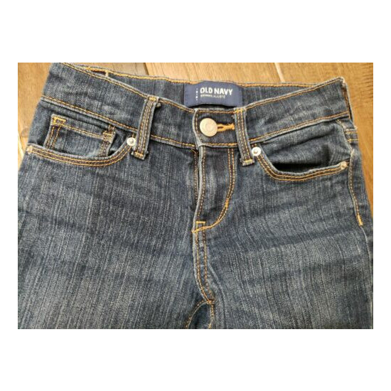 Girls Denim Skinny Jeans Old Navy Size 8 Slim EUC image {3}