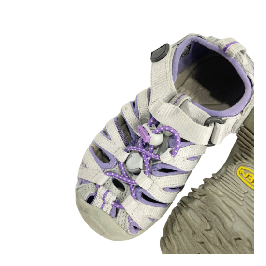 Keen Girls Sport Sandals Gray Purple Waterproof Adjustable Bungee Cord 9 EUR 26 image {4}