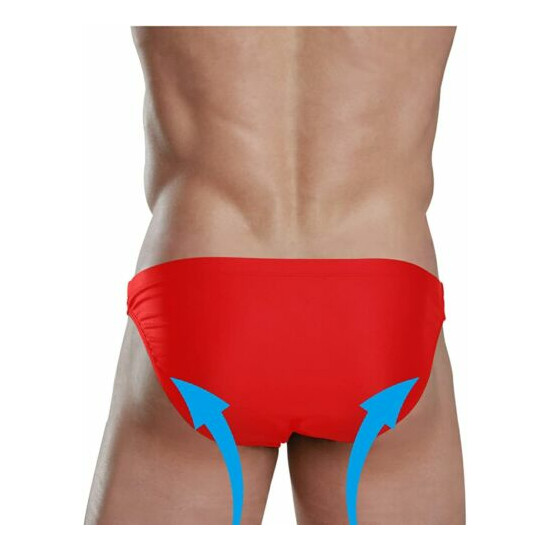 Dallonan Swim Brief Bikini White and Black Beach Bikini for Men Swim Underwear image {3}