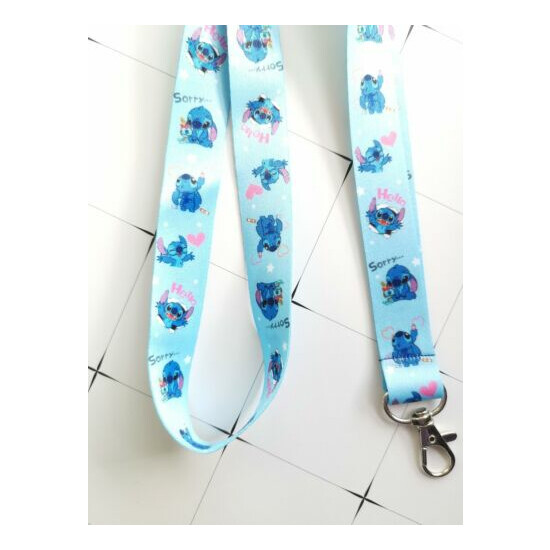 lot cartoon lilo stitch Straps Lanyard ID Badge Holders Mobile Neck Key chain image {4}