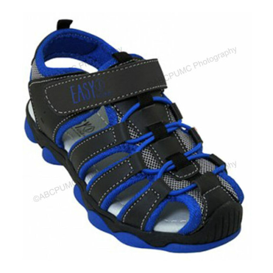 New Boy's Hiker Sandals Close Toe Biker Water Sport Trail Hiking Outdoor Shoes image {2}
