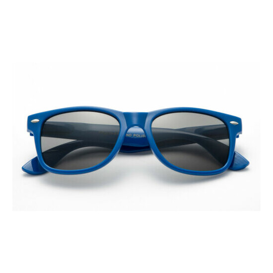 Kids Sunglasses Vintage Classic Horn Rimmed Spring Hinged Safe Lead Free UV 100% image {5}