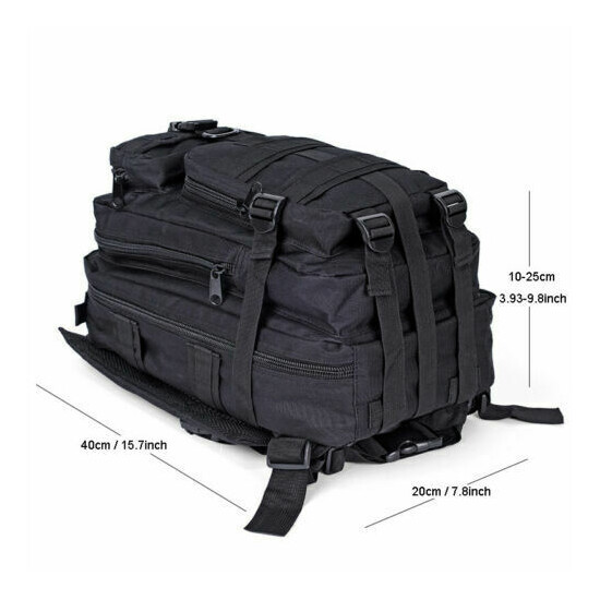 30L Outdoor Military Molle Tactical Backpack Rucksack Camping Hiking Bag Travel image {4}