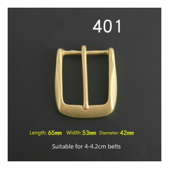 2X DIY Solid Brass Pin Buckle for Men Leather Belt Replacement Strap Accessories image {7}