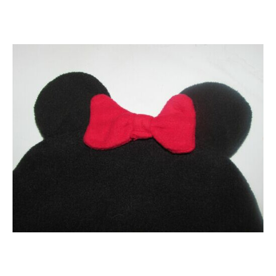 MINNIE MOUSE beanie knit red bow w/'ears' black (clo bx2 - hats) image {2}