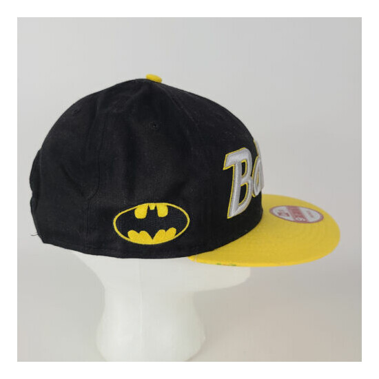 NEW ERA BATMAN Black Yellow 9FIFTY Snapback Hat Cap MARVEL DC COMICS Thumb {3}
