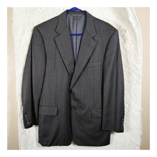 Hickey Freeman Nordstrom 100% Wool Sport coat Blazer Gray 2-Button Mens 42 image {1}
