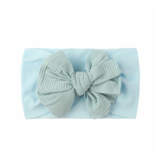 UK Handmade Baby Girls Bow Headband Infant Toddler Knot Hair Band Head Wrap image {3}