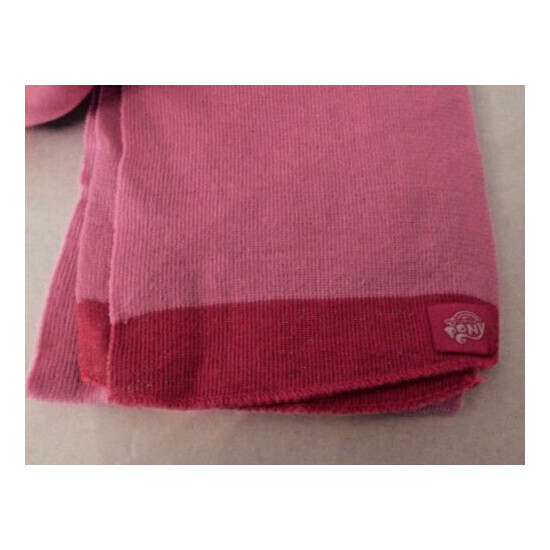 My Little Pony Girls 3 Piece Hat Scarf & Gloves Pink One Size fit 4 - 12 NWT image {4}