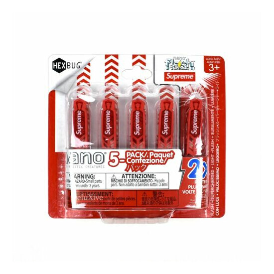 Supreme Hexbug Nano Flash 5 Pack Red in Hand Fast Shipping image {1}