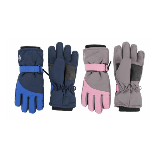 Heat Holders - Kids Waterproof Fleece Insulated Thick Thermal Winter Ski Gloves image {1}