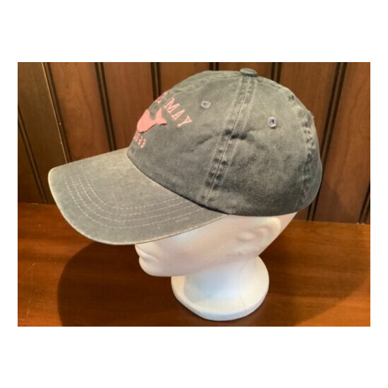 Cape May New Jersey NJ Pink Whale Jr. Cap Embroidered Hat Adjustable Strap  image {4}