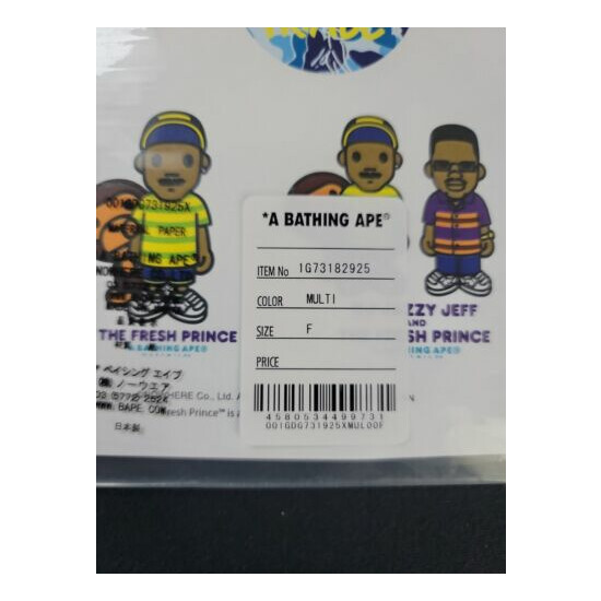 BAPE x The Fresh Prince Sticker Set of 5 - RARE A Bathing Ape Collectable  image {3}