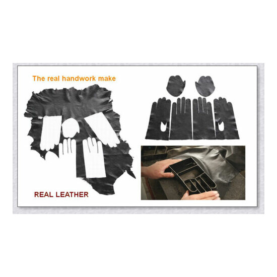 30cm40cm50cm60cm70cm Men's Real Black Shiny leather Driving Party Long Gloves image {4}