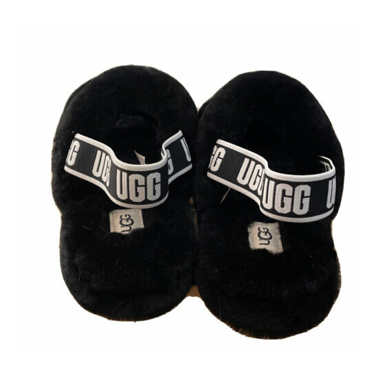 UGG KIDS OH YEAH 1115752K BLACK SIZE 5 KIDS SLIPPERS/ AUTHENTIC/ BRAND NEW image {2}