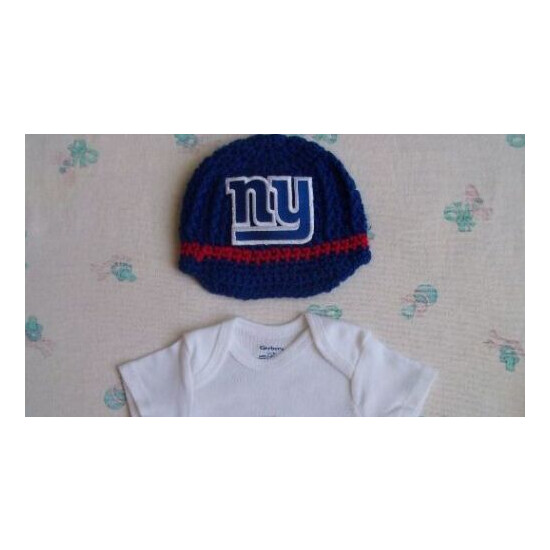  Crochet New York Giants Baby Hat  image {2}