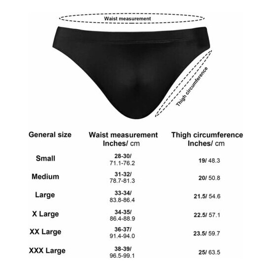 Dallonan Swim Brief Bikini White and Black Beach Bikini for Men Swim Underwear image {4}