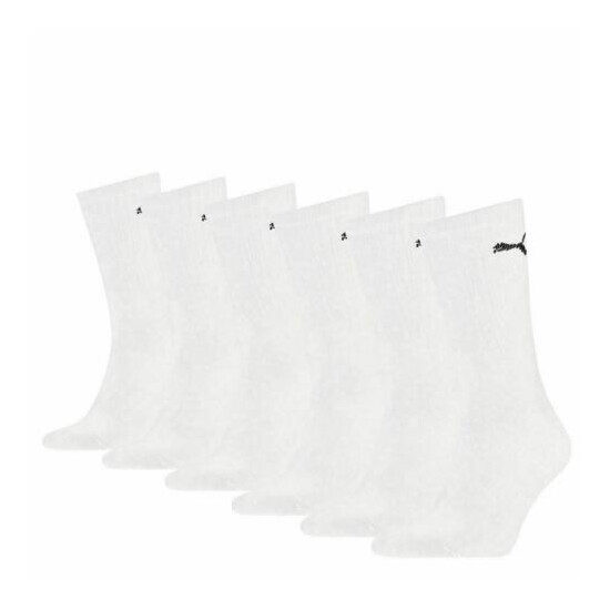  Puma Socks Cotton Rich Unisex 6 Pack Cushioned Sports Socks UK 9-11,EU 43-46 image {4}