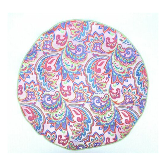 Lord R Colton Masterworks Pocket Round Vesuvio Pink Paisley Silk $75 Retail New image {1}