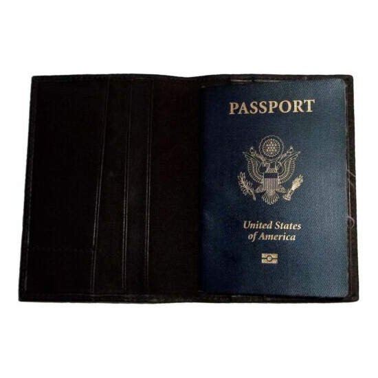 Lot of 12 New USA Leather passport case wallet credit ATM card case ID holder BN image {4}