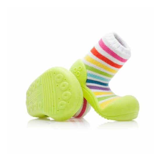 ATTIPAS RAINBOW GREEN infant size shoes sensitive feet stylish non slip boots image {3}