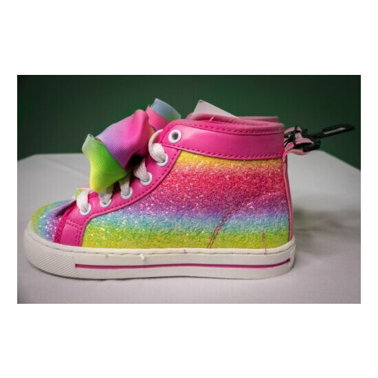 Jojo Siwa Sz 12 Rainbow Bow Sparkle Casual Sneakers Shoes image {2}