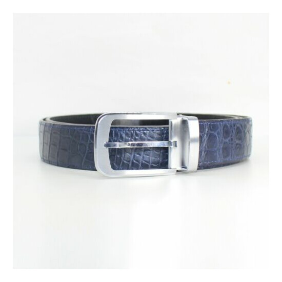 Men's Belt Genuine Crocodile Alligator Skin Leather Belt Handmade W3.5cm #FB2114 image {4}